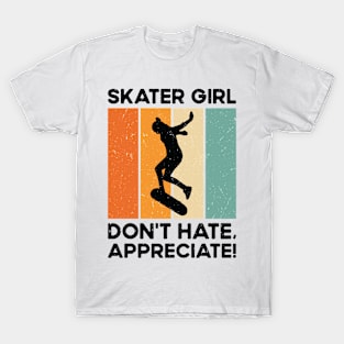 International Women's Day Skater Girl Gender Equality T-Shirt